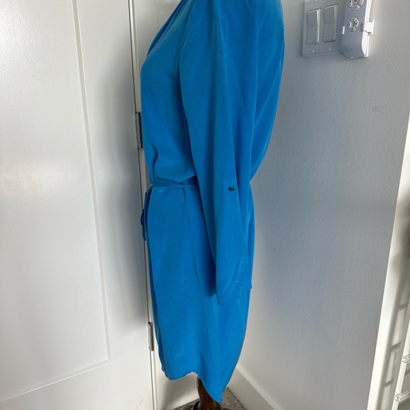 JOIE Motega Tie-Waist Silk Blue Dress X Small NWOT - Picture 5 of 12